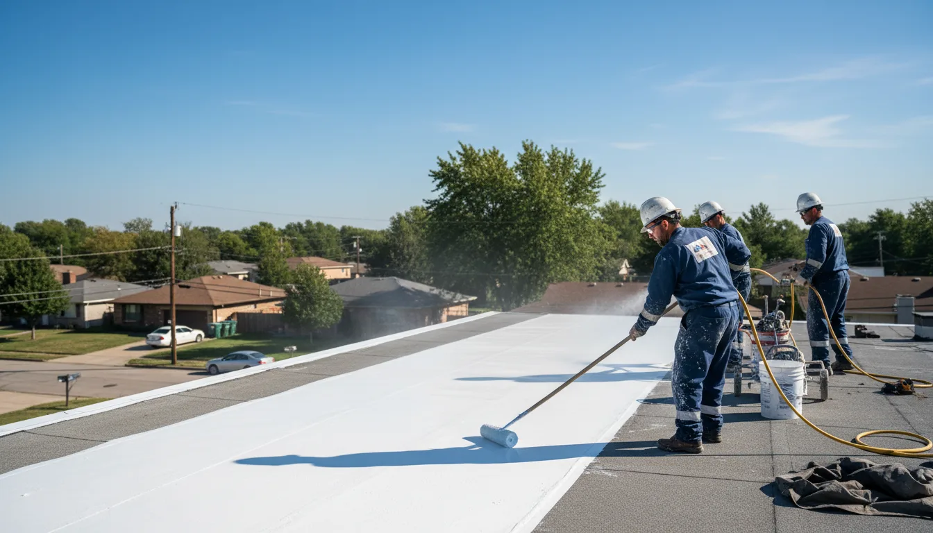 Commercial roof coating in Rodman, NY near me